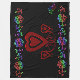 HAPPY VALENTINE DAAG FLEECE DEKEN