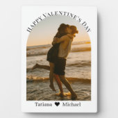 happy valentine dag koppel foto boog minimaal fotoplaat (voorkant)