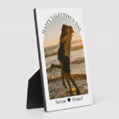 happy valentine dag koppel foto boog minimaal fotoplaat (Zijkant)