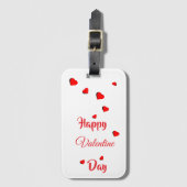 Happy Valentine Day  Bagagelabel (Voorkant (verticaal))