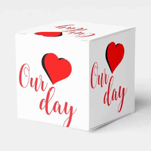 Happy Valentine Day Bedankdoosjes (Voorkant Zijde)