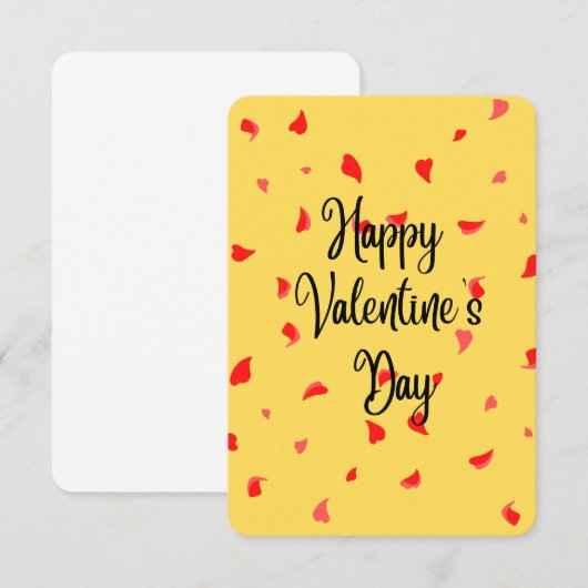 Happy Valentine Day Bedankkaart (Voorkant / Achterkant)