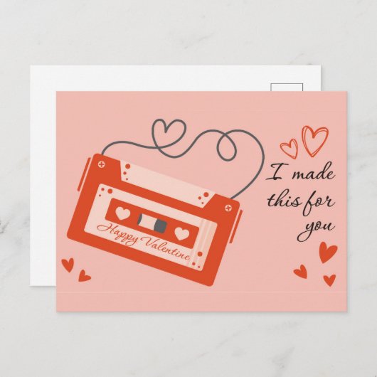 Happy Valentine Day Briefkaart (Voorkant / Achterkant)