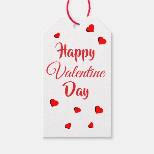 Happy Valentine Day Cadeaulabel (Voorkant)