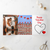 Happy Valentine Day Drieluik Uitnodiging (Binnen)