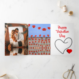 Happy Valentine Day Drieluik Uitnodiging