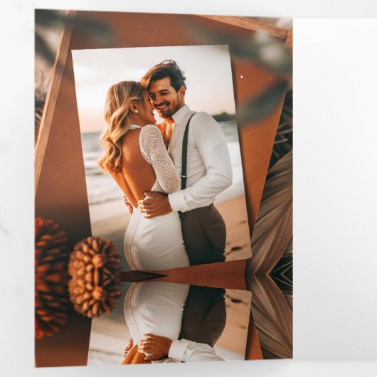 Happy Valentine Day Drieluik Uitnodiging (Binnenzijde eerst)