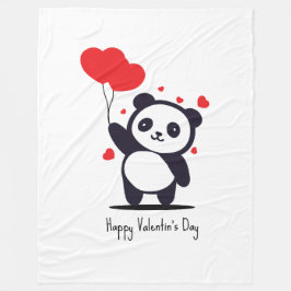 happy Valentine Day Fleece Deken