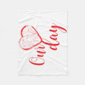 Happy Valentine Day Fleece Deken (Voorkant)