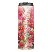 Happy Valentine Day Giraffe Floral Wrap Thermosbeker (Achterkant)