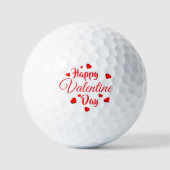 Happy Valentine Day  Golfballen (Voorkant)