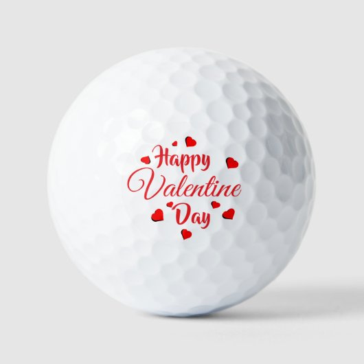 Happy Valentine Day  Golfballen (Voorkant)