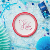 Happy Valentine Day Papieren Bordje (Feest)