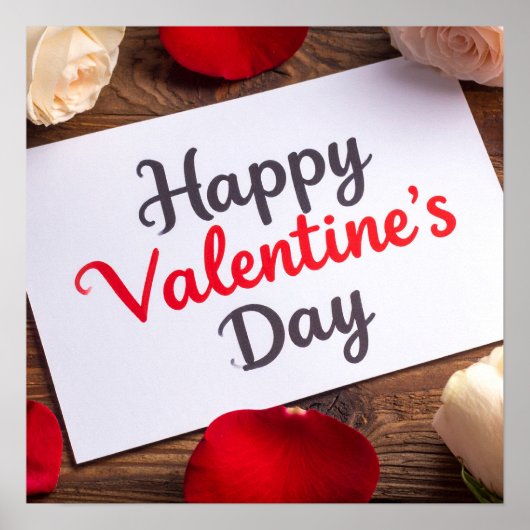 Happy valentine day poster (Voorkant)