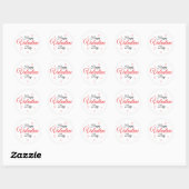Happy Valentine Day Ronde Sticker (Vel)