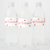 Happy Valentine Day  Waterfles Etiket (Flessen)