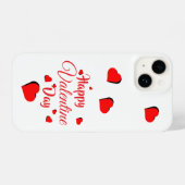 Happy Valentine Day  white iPhone Hoesje (Achterkant horizontaal)