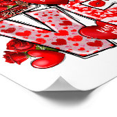 Happy Valentine Gnome Heart Valentine's Day Couple Poster (Hoek)