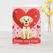 Happy valentine kaart (Gele Bloem)