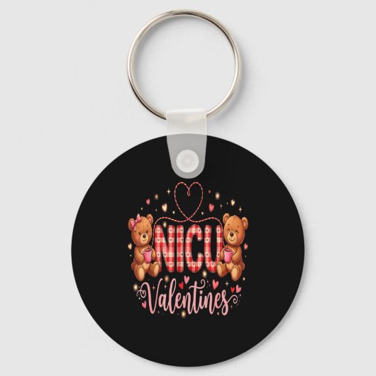 Happy Valentine Nurse Nicu Valentines Day Shirt Nu Sleutelhanger (Voorkant)