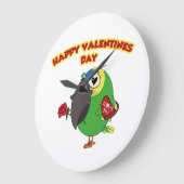 happy valentine parrot grote klok (Hoek)