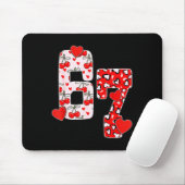 Happy Valentine’s Day 67 Meme Hearts Coquette Bow  Muismat (Met muis)