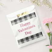 Happy Valentine’s Day Buffalo Plaid Classroom Boy Bedankzakje (Gezegeld)