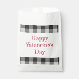 Happy Valentine’s Day Buffalo Plaid Classroom Boy Bedankzakje