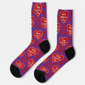 Happy Valentine’s Day Cat Lover Socks Sokken (Links)