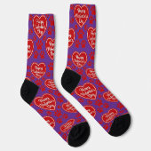 Happy Valentine’s Day Cat Lover Socks Sokken (Rechts)