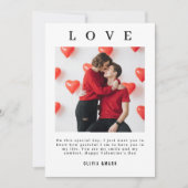 Happy Valentine’s Day Custom Photo Collage  Feestdagenkaart (Voorkant)