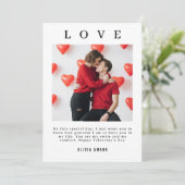 Happy Valentine’s Day Custom Photo Collage  Feestdagenkaart (Staand voorkant)