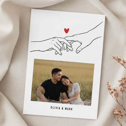 Happy Valentine’s Day Custom Photo Collage Holiday Feestdagenkaart