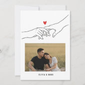 Happy Valentine’s Day Custom Photo Collage Holiday Feestdagenkaart (Voorkant)