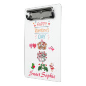 Happy Valentine’s Day Cute Animal Couples Mini Klembord (Angled2)