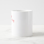 Happy Valentine’s Day Cute Love Mug Grote Koffiekop (Voorkant)