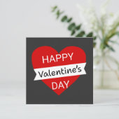 Happy Valentine’s Day – Cute Valentine Love Feestdagenkaart (Staand voorkant)
