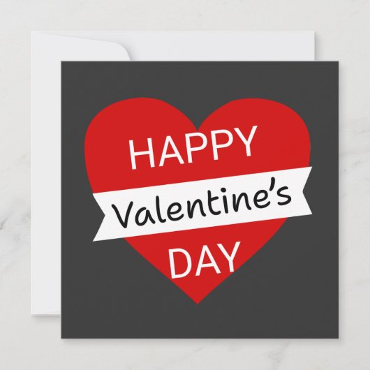 Happy Valentine’s Day – Cute Valentine Love Feestdagenkaart (Voorkant)