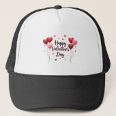 Happy Valentine’s Day Elegant Hat Trucker Pet (Voorkant)