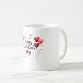 Happy Valentine’s Day Elegant Mug Koffiemok (Voorkant rechts)