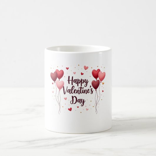 Happy Valentine’s Day Elegant Mug Koffiemok (Center)