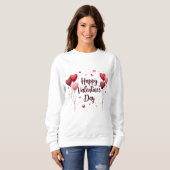 Happy Valentine’s Day Elegant Sweatshirt (Voorkant volledig)