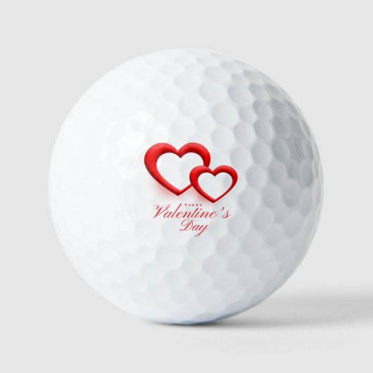 Happy Valentine’s Day Heart Love Design-23540 Golfballen (Voorkant)