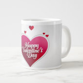 Happy Valentine’s Day Heart Mug Grote Koffiekop (Voorkant rechts)