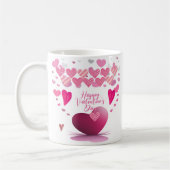 Happy Valentine’s Day Heart Pattern Mug Koffiemok (Links)