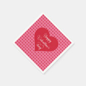 Happy Valentine’s Day Hearts Love Napkins Servet (Hoek)
