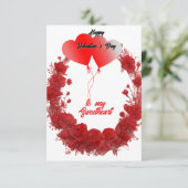 Happy Valentine’s Day Informatiekaartje (Staand voorkant)