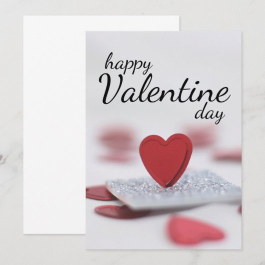 Happy Valentine’s Day Kaart (Voorkant / Achterkant)