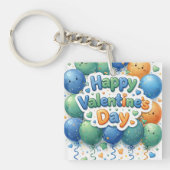 Happy Valentine’s Day Keychain | Romantic Love Key (Voorkant)