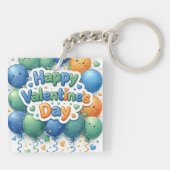 Happy Valentine’s Day Keychain | Romantic Love Key (Achterkant)